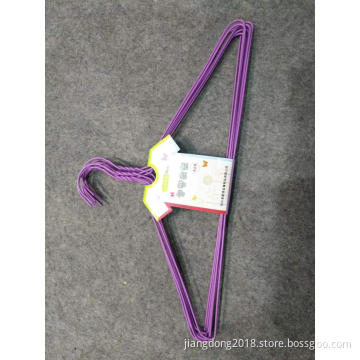 Plastic Coated Wire Hanger Purple